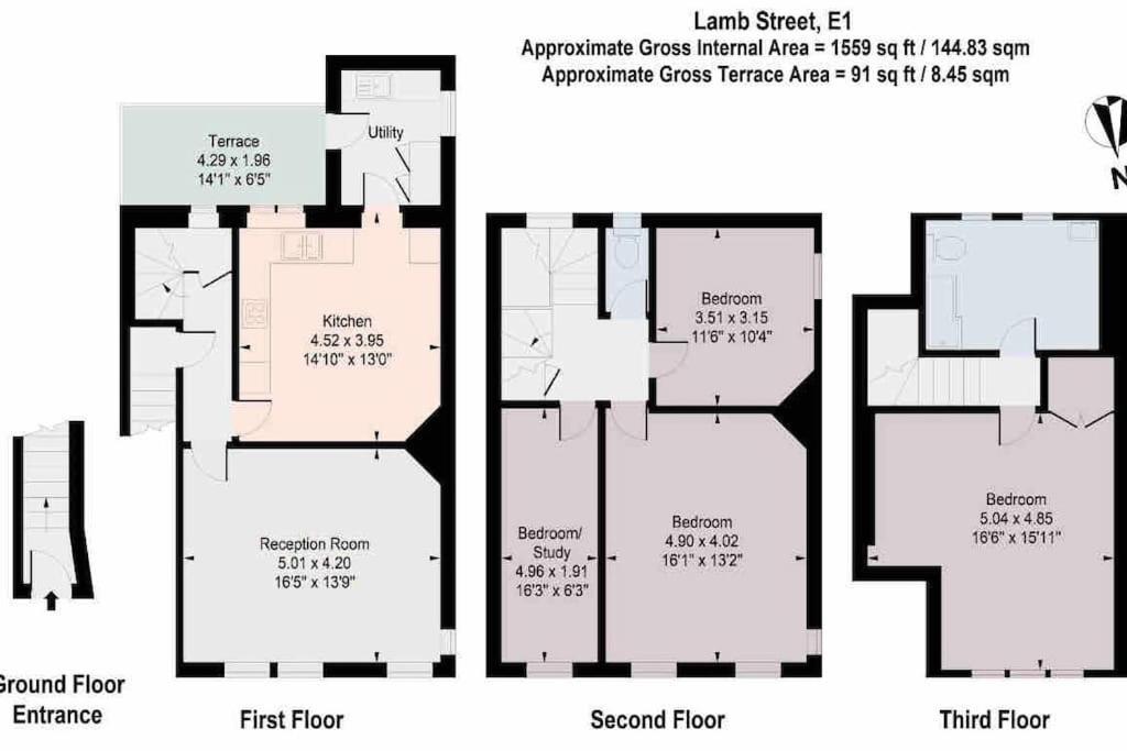 Three-Storey, Renovated 1890S Heritage Home In Spitalfields Market London Eksteriør bilde